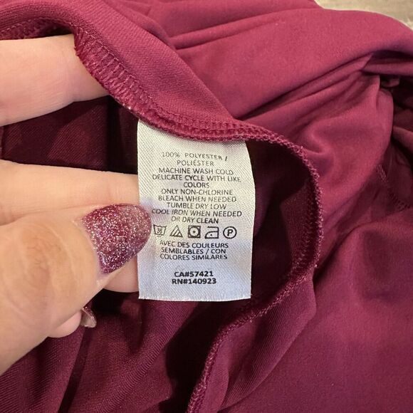 Women’s Ann Taylor Shoulder Pleated Blouse Top Size Large Career Basic - Picture 4 of 7